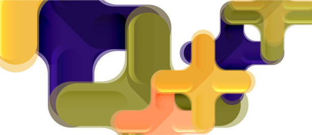 光滑的多色塑料风格交叉图片下载