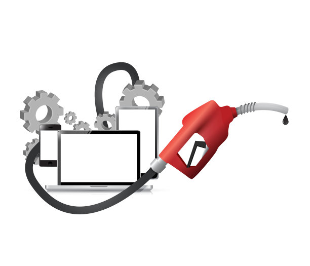 天然气和工业油概念插图设计图片下载