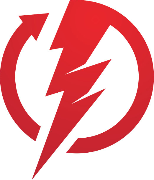 闪电标志模板图片下载