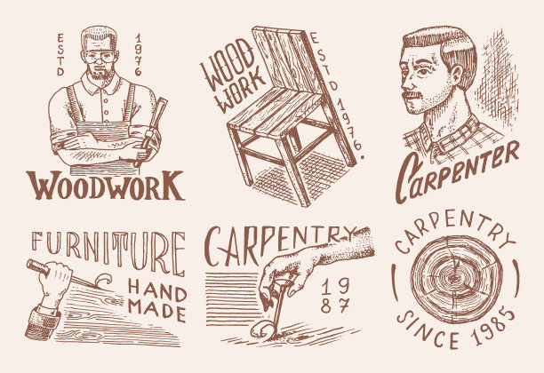 车间或招牌的木制标签图片下载