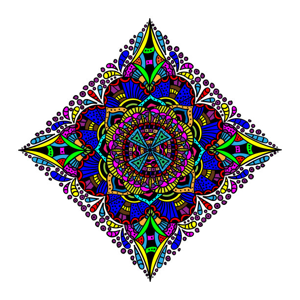 曼荼罗装饰模式图片下载