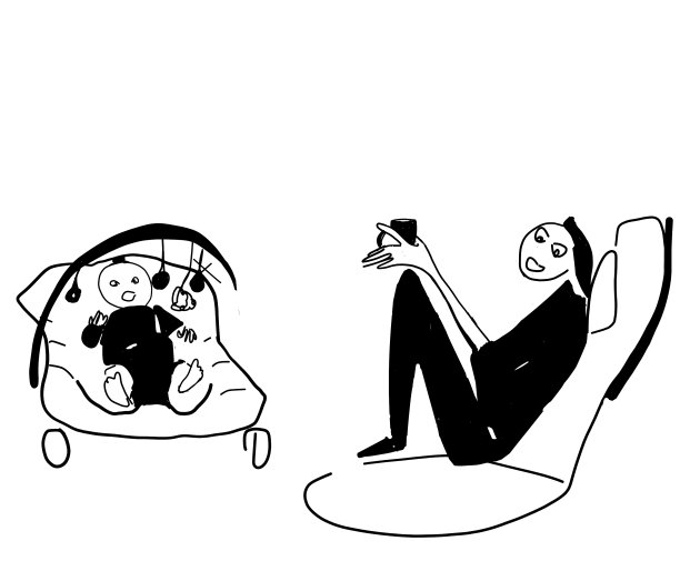 妈妈放松贝恩一个摇椅妈妈喝图片下载