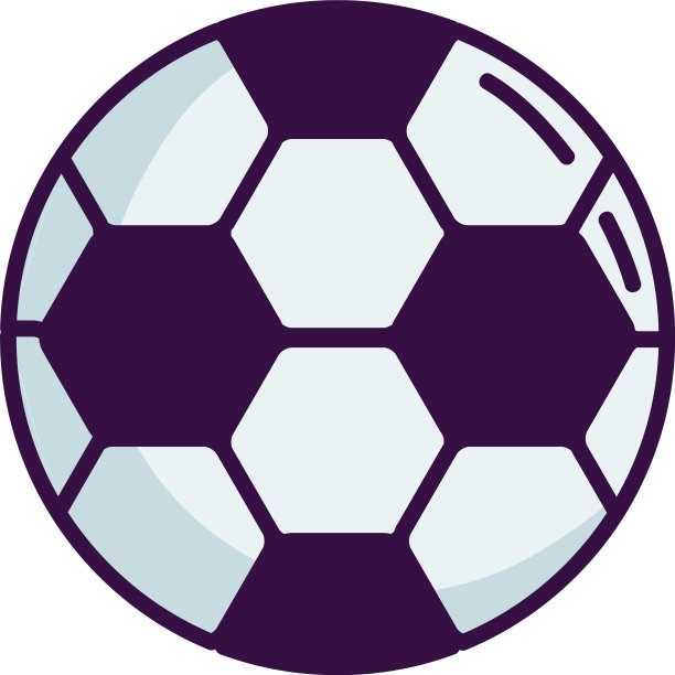 足球图标线条颜色风格图片下载