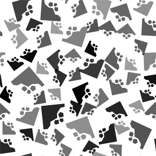 黑色滑坡图标孤立无缝图案上图片下载