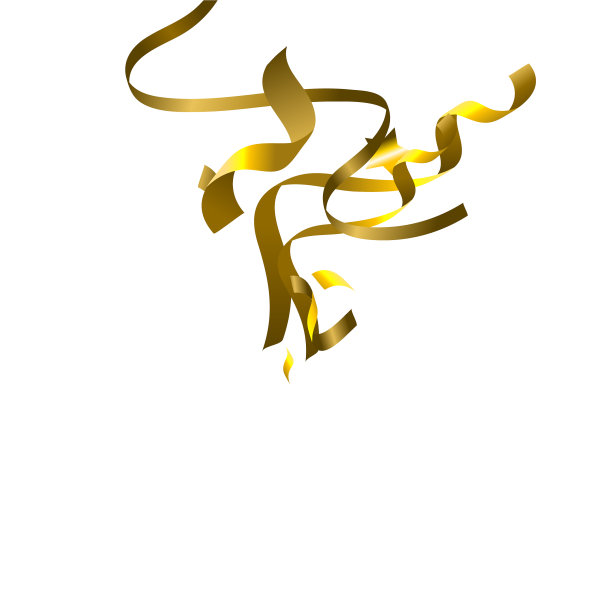 假日蛇形金箔飘带丝带图片下载