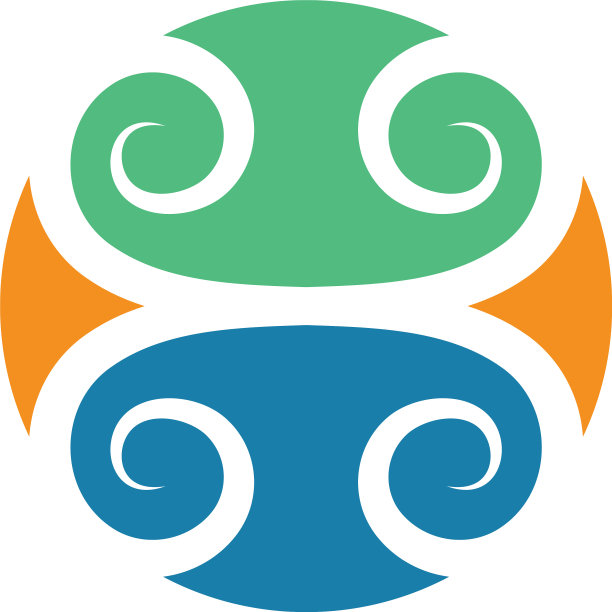 旋涡风标志，波浪和螺旋图标图片下载