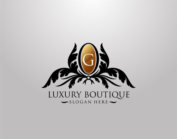 豪华g字母标志复古g高级徽章图片下载
