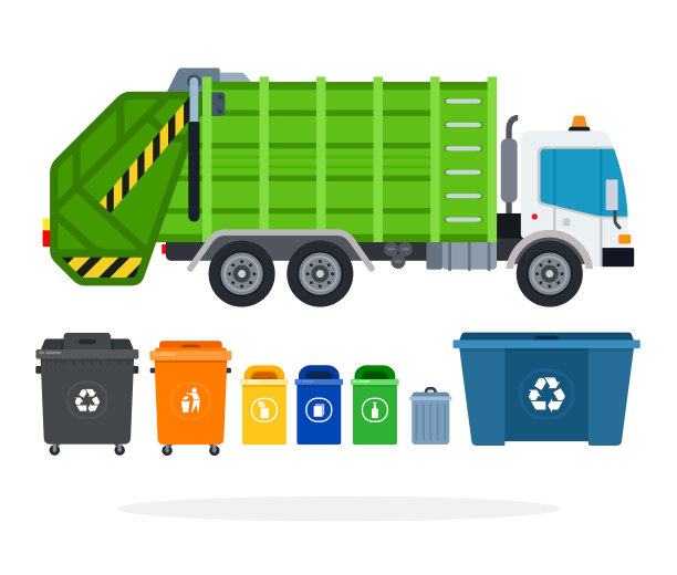 设置垃圾车和不同的类型图片下载