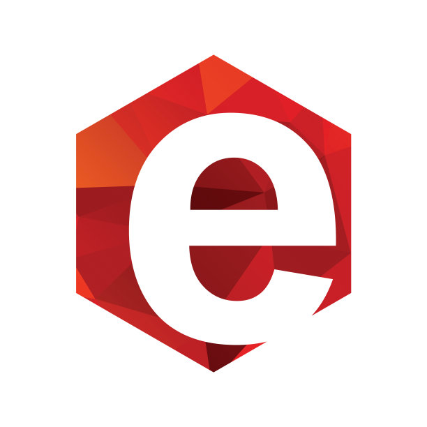 简单的首字母多边形标志和图标图片下载