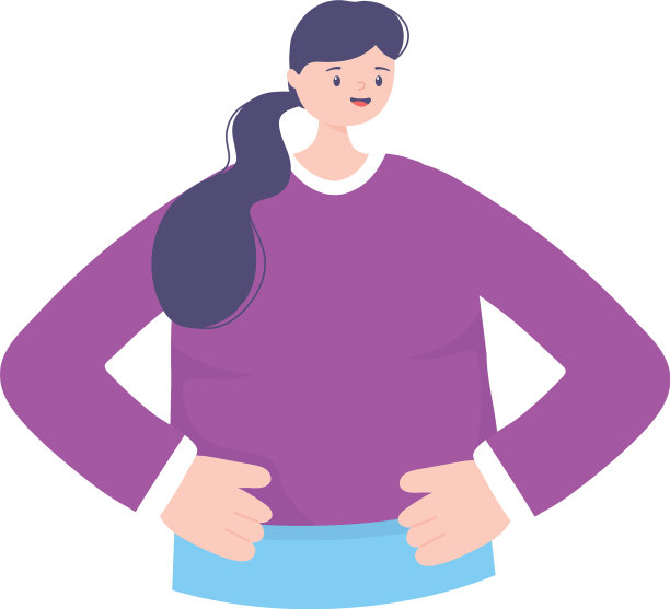 年轻女子肖像卡通人物孤立图片下载