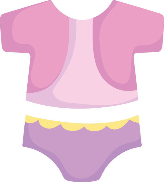 沐浴小衣服的时尚宣告图片下载