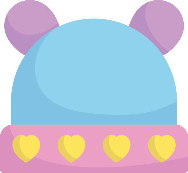 淋浴可爱的帽子与心配件图片下载