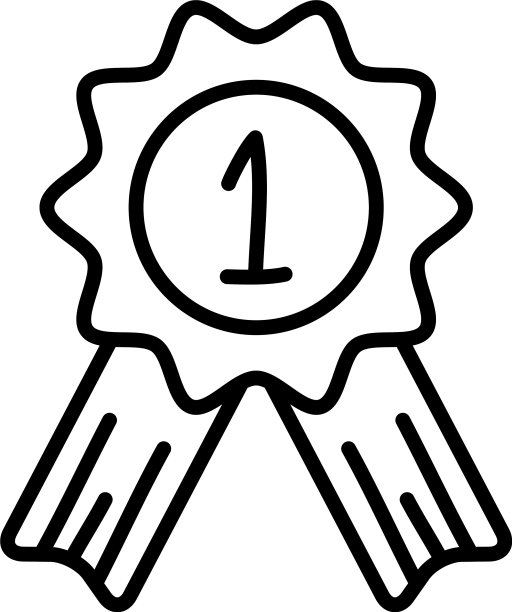 奖励印章图标线条风格图片下载