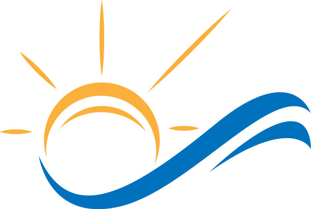 太阳波与大海图片下载