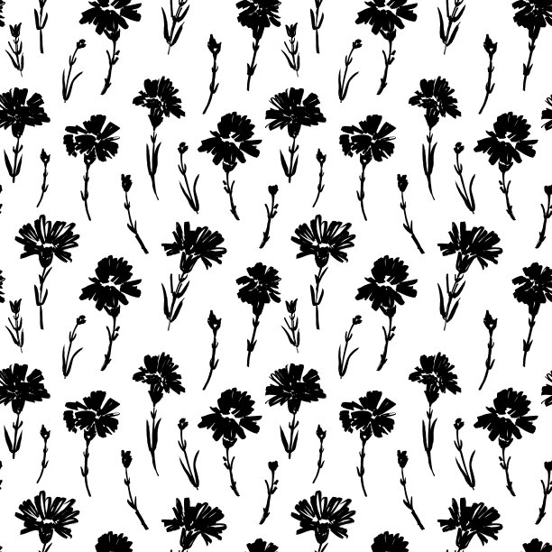 康乃馨花无缝图案图片下载