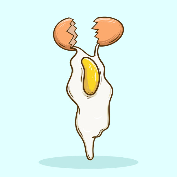 蛋复古的卡通图片下载