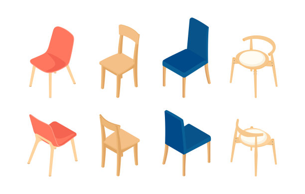 等距椅子套图片下载