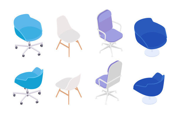 等距椅子套图片下载