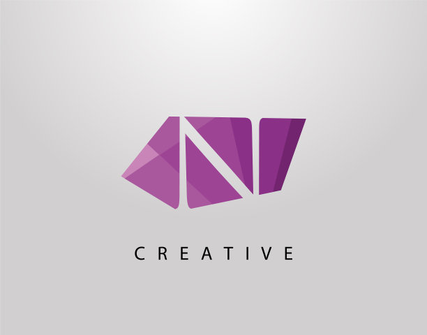 字母抽象宝石石头标志创意的图片下载