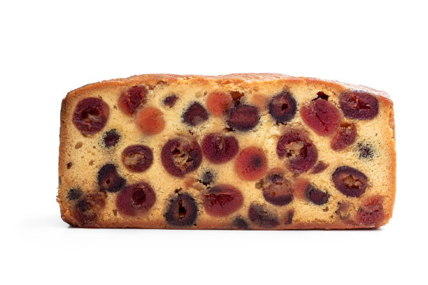 樱桃马德拉蛋糕孤立在白色背景图片下载