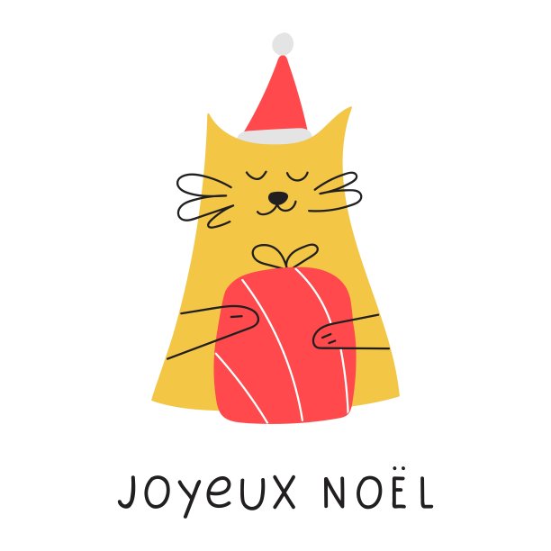 猫与圣诞礼物盒。图片下载