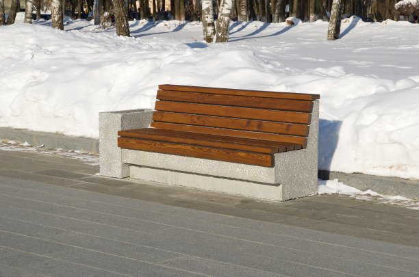 公园里的木凳图片下载