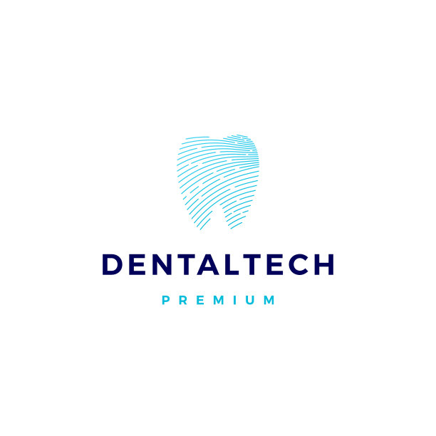 牙科像素技术标志图标图片下载