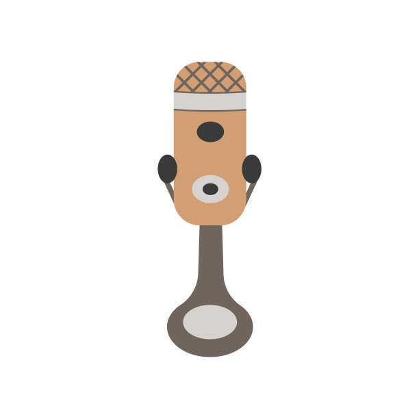 麦克风标志听播客图标图片下载