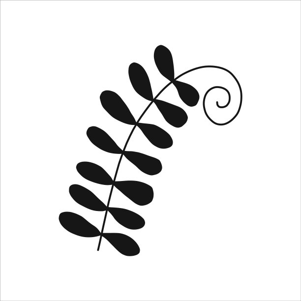 黑色的树叶和树枝图片下载