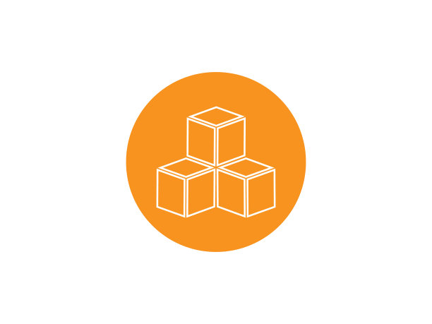 方盒立方体图标平面设计图片下载