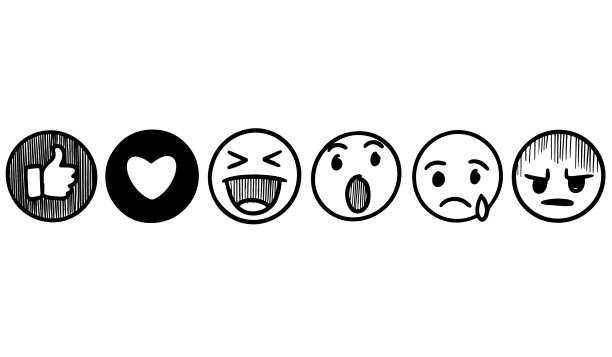 手绘表情符号评论社交媒体聊天图片下载