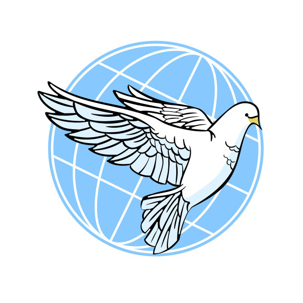 白鸽和平白鸽的背景图片下载