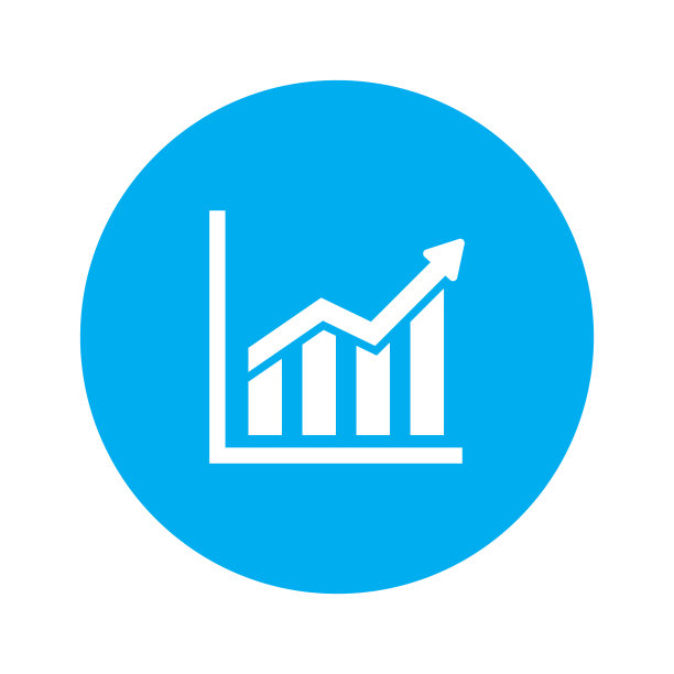 业务增长图图标向量图片下载