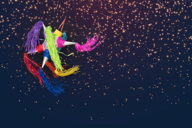 Piñata墨西哥彩色背景图片下载