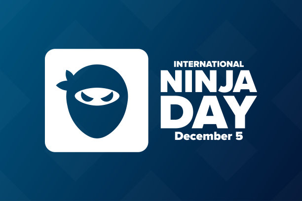 国际忍者。12月5日。节日的概念。模板的背景，旗帜，卡片，海报与文字题词。向量EPS10插图。图片下载