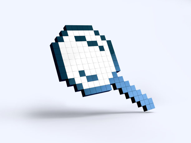 3 d像素图标。图片下载