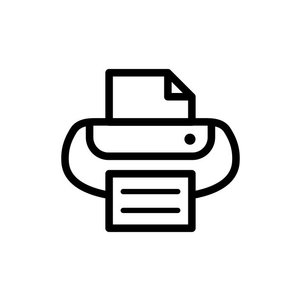 打印机图标logo插图设计图片下载