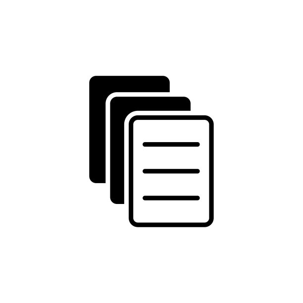 纸图标字形风格设计图片下载