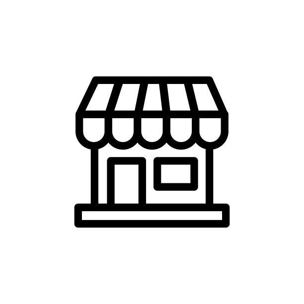 商店图标线艺术设计图片下载