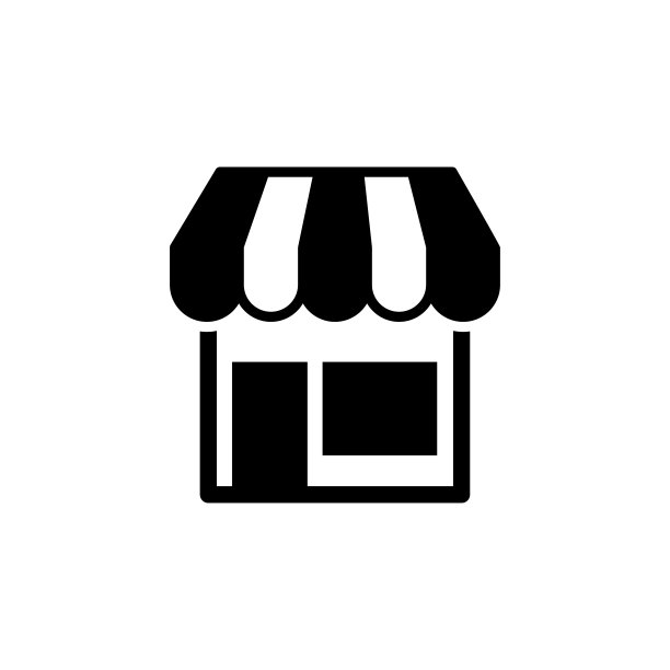 商店图标字形风格设计图片下载