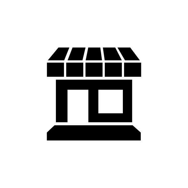 商店图标字形风格设计图片下载