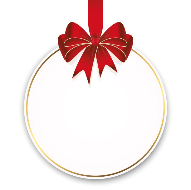 挂上带蝴蝶结的标签纸图片下载