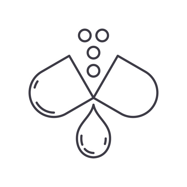 胶囊图标，线性孤立的插图，细线矢量，网页设计标志，大纲概念符号与可编辑的笔画在白色的背景。图片下载