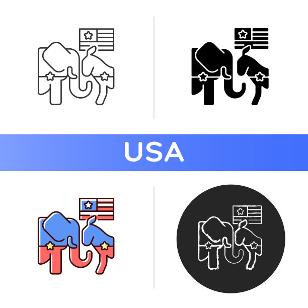 民主党vs共和党图片下载