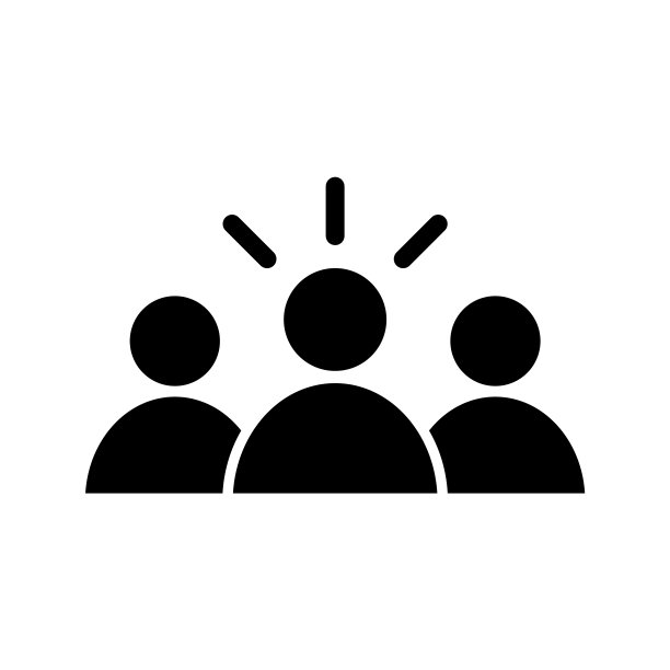 领导图标，标志孤立在白色背景图片下载