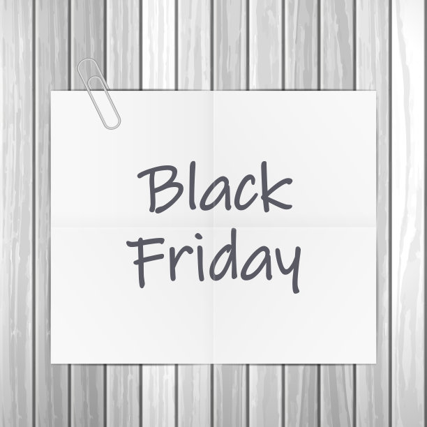 黑色星期五的文本记事本图片下载