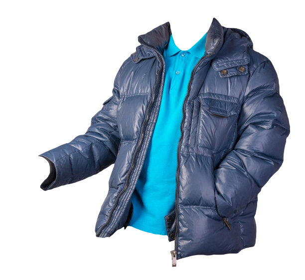 男子t恤和夹克孤立在白色背景。休闲装图片下载