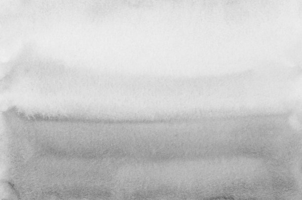 水彩浅灰色背景纹理。白色和灰色的背景。纸上有灰色污渍，手工上色。图片下载