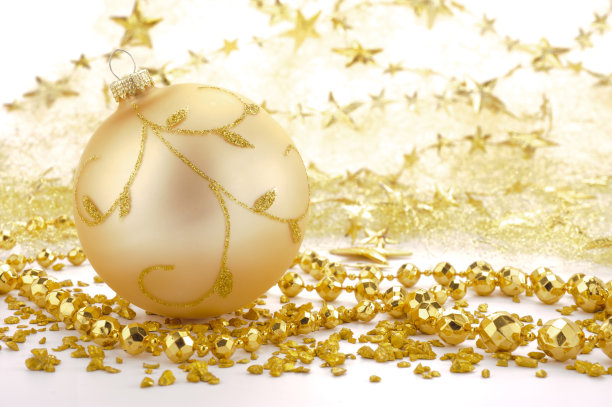 用一组五颜六色的小玩意儿装饰圣诞节图片下载