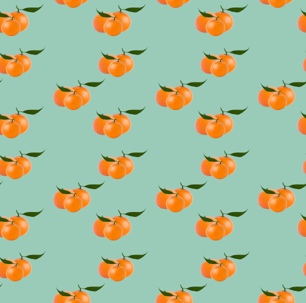 橘色无缝图案图片下载